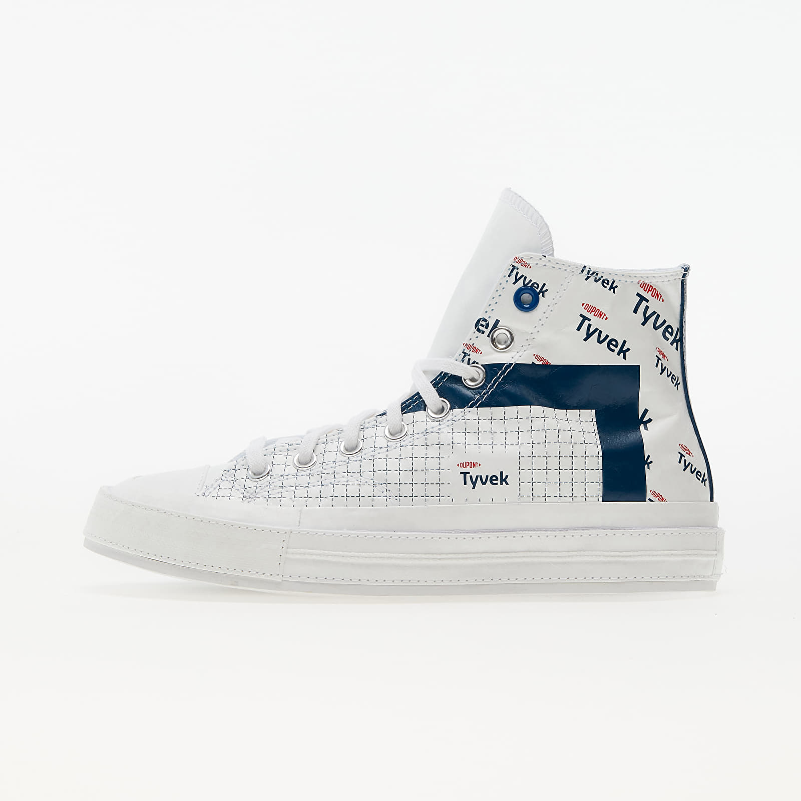 Herresko Converse Chuck 70 "Tyvek" White/ Princess Blue/ Fiery Red