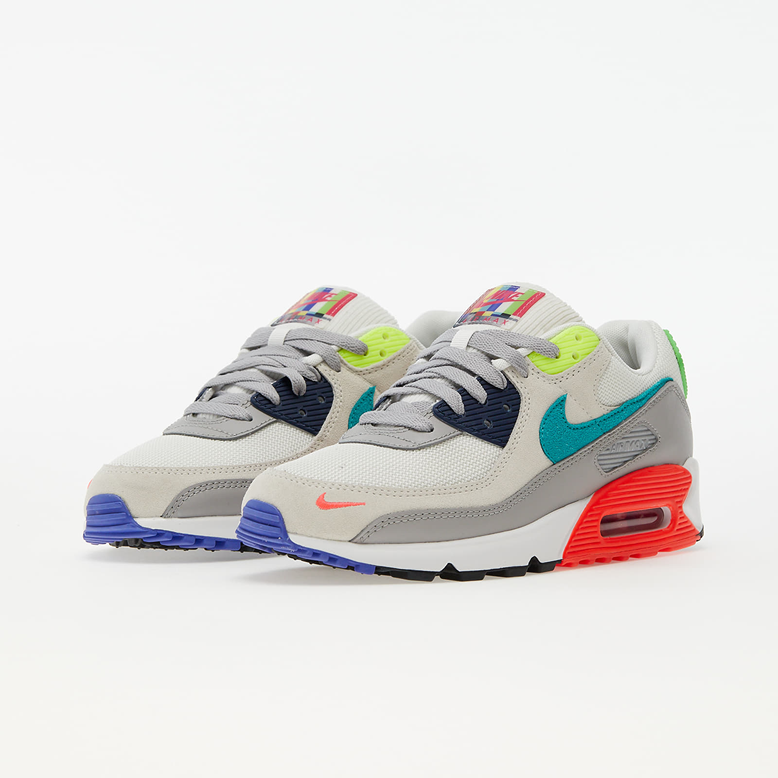 Men's shoes Nike Air Max 90 Pearl Grey/ Sport Turq-Summit White-Black