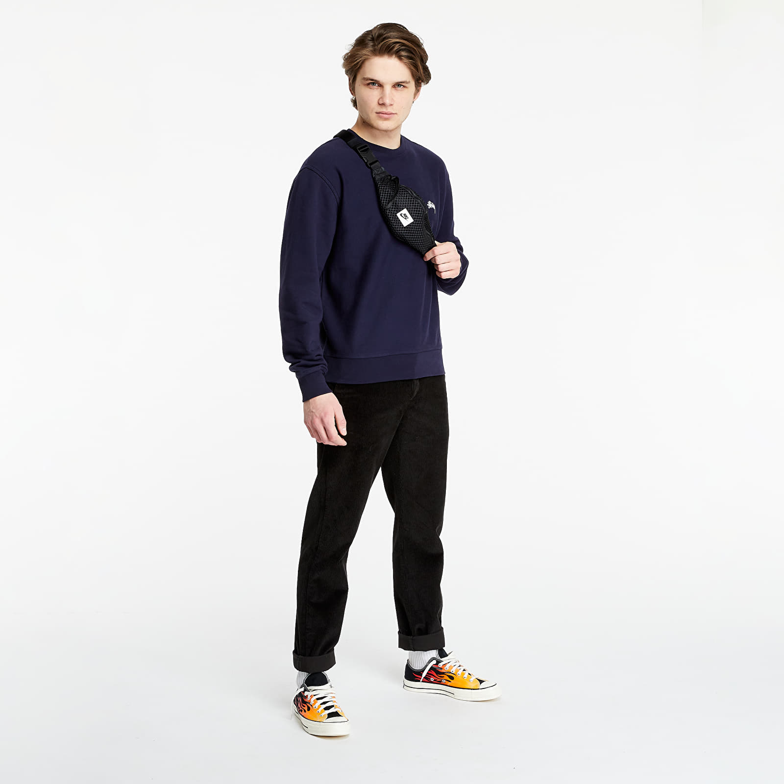 Navy stussy sweatshirt top
