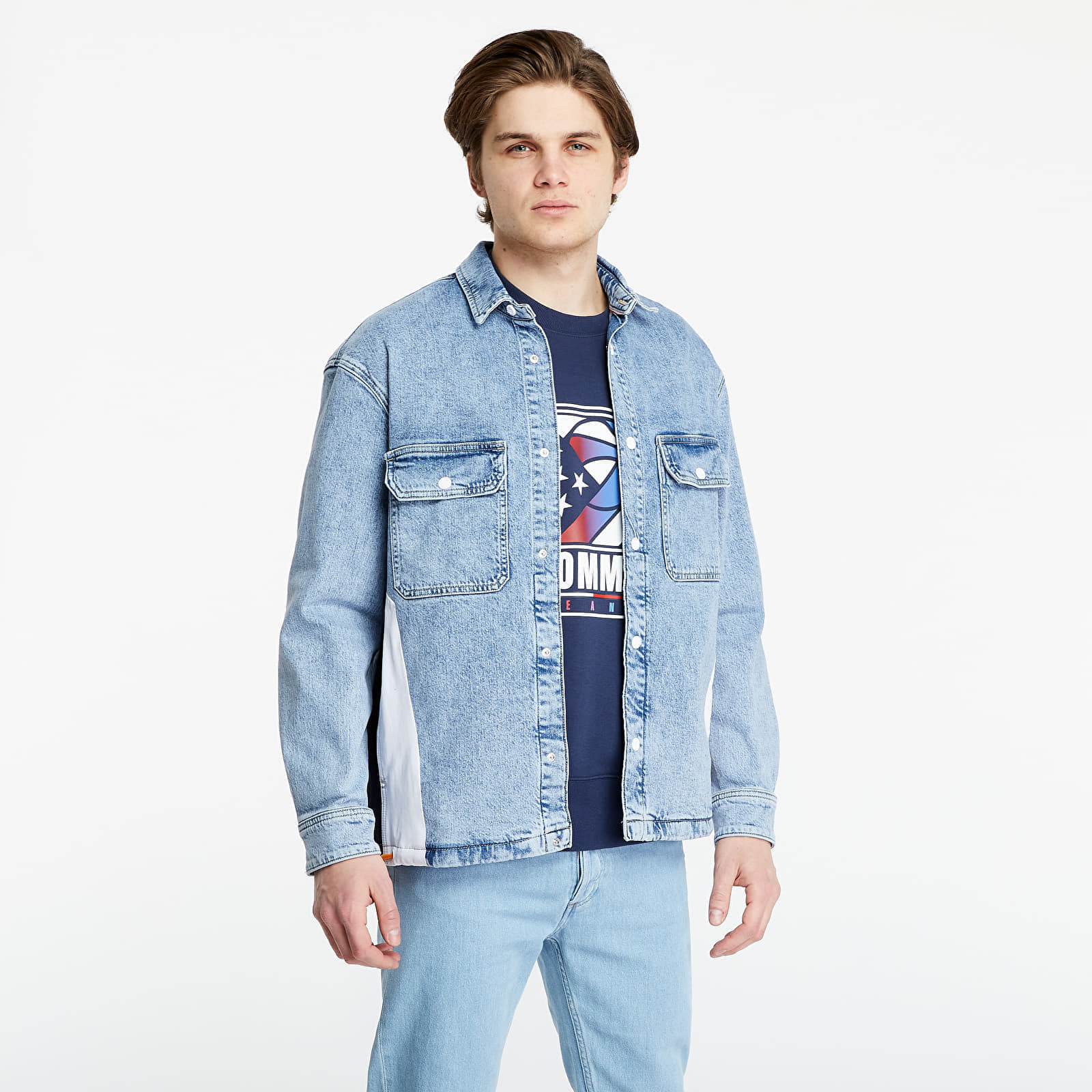 Joped Tommy Jeans Denim Worker Shirt Jacket Blue