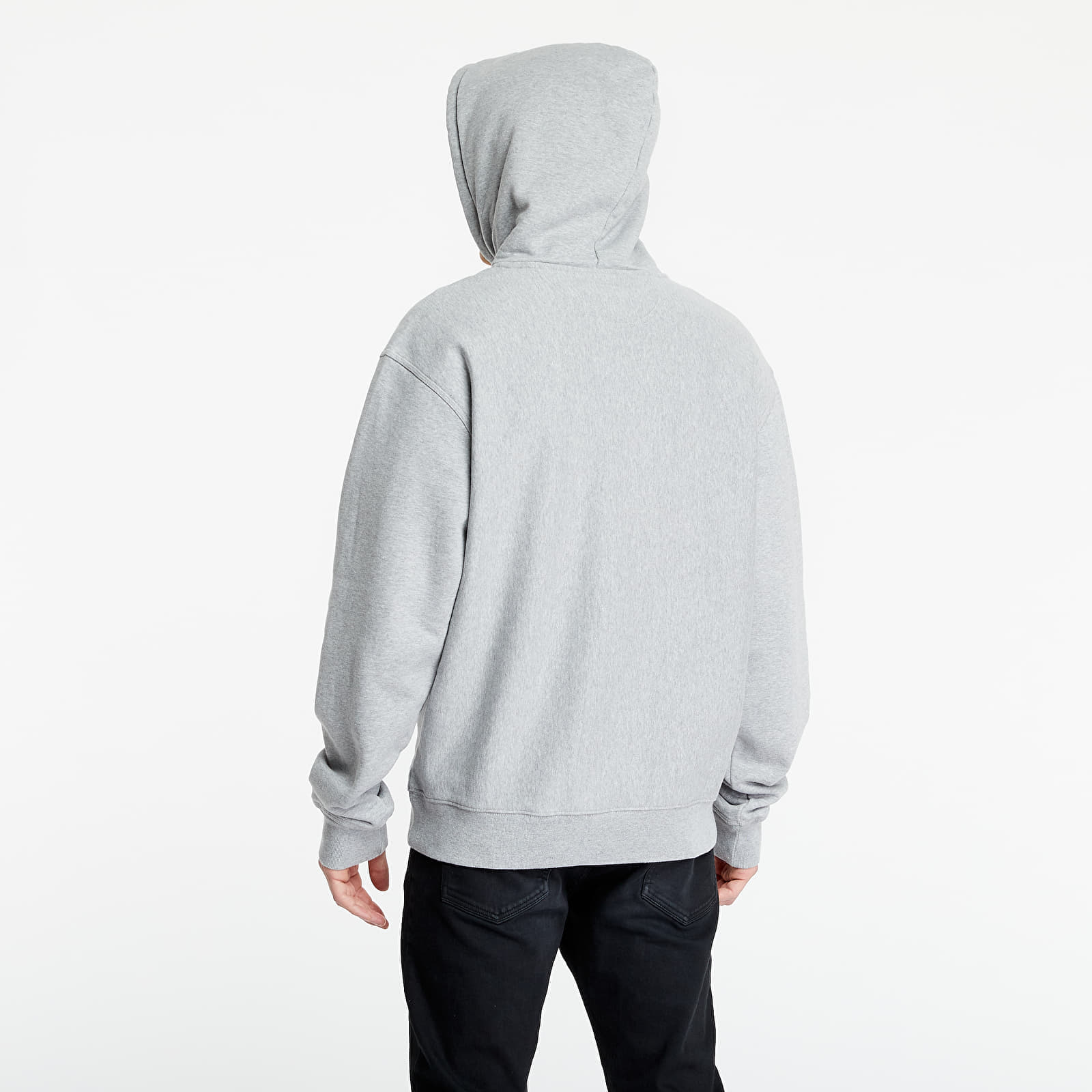 Hanorace Stüssy Stock Logo Hoodie Grey Heather