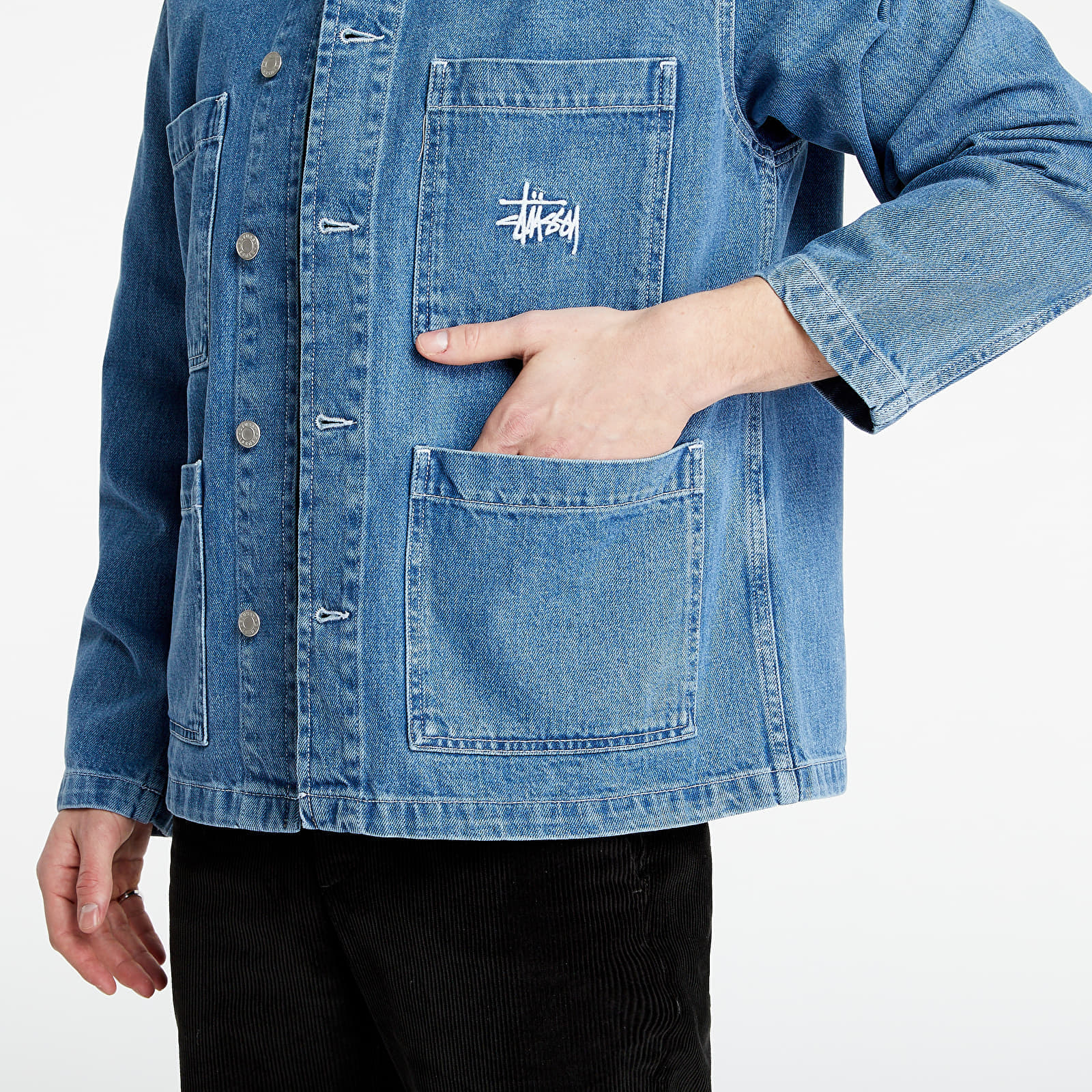 Jakker Stüssy Denim Chore Jacket Blue