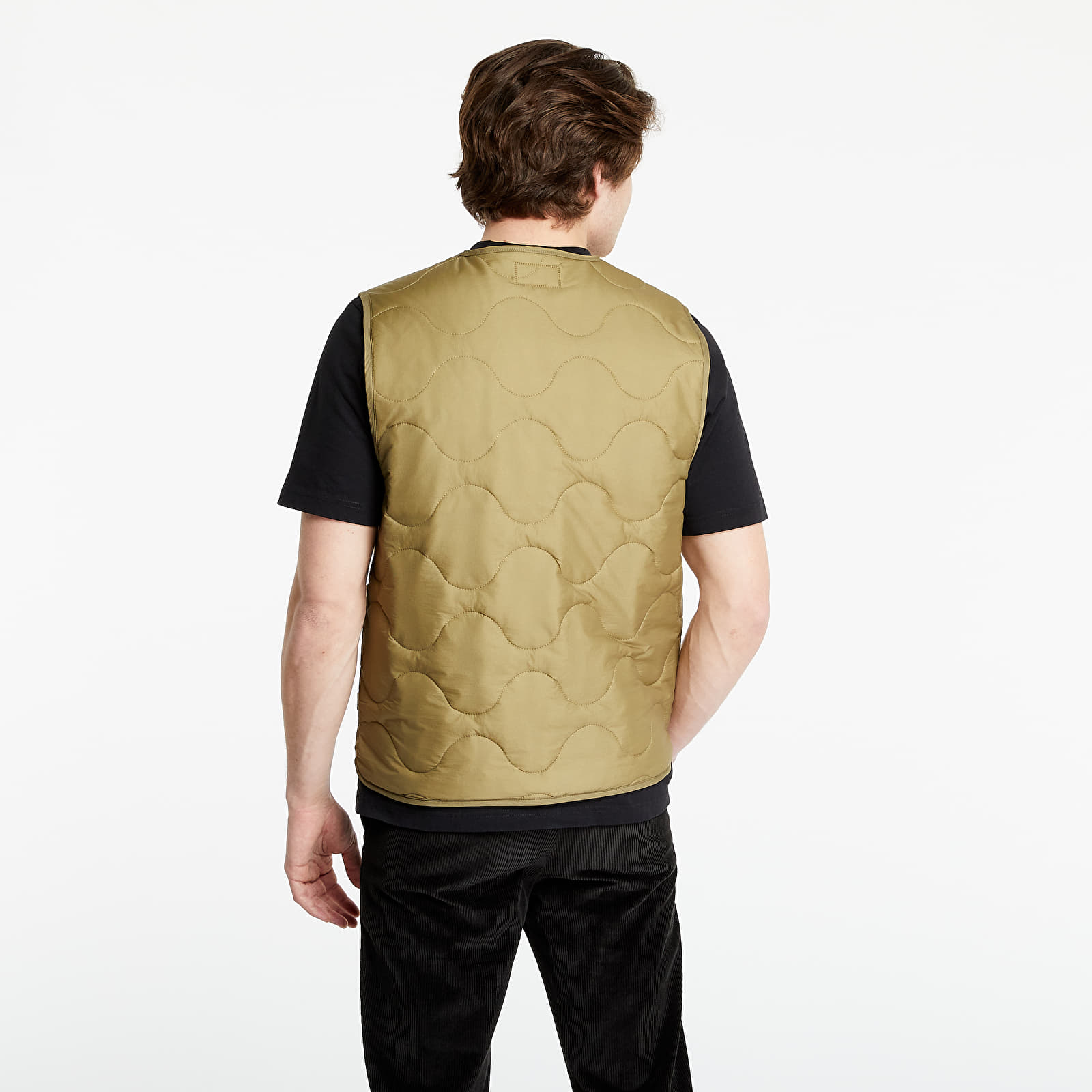 Stüssy Quilted Liner Vest Khaki | Footshop