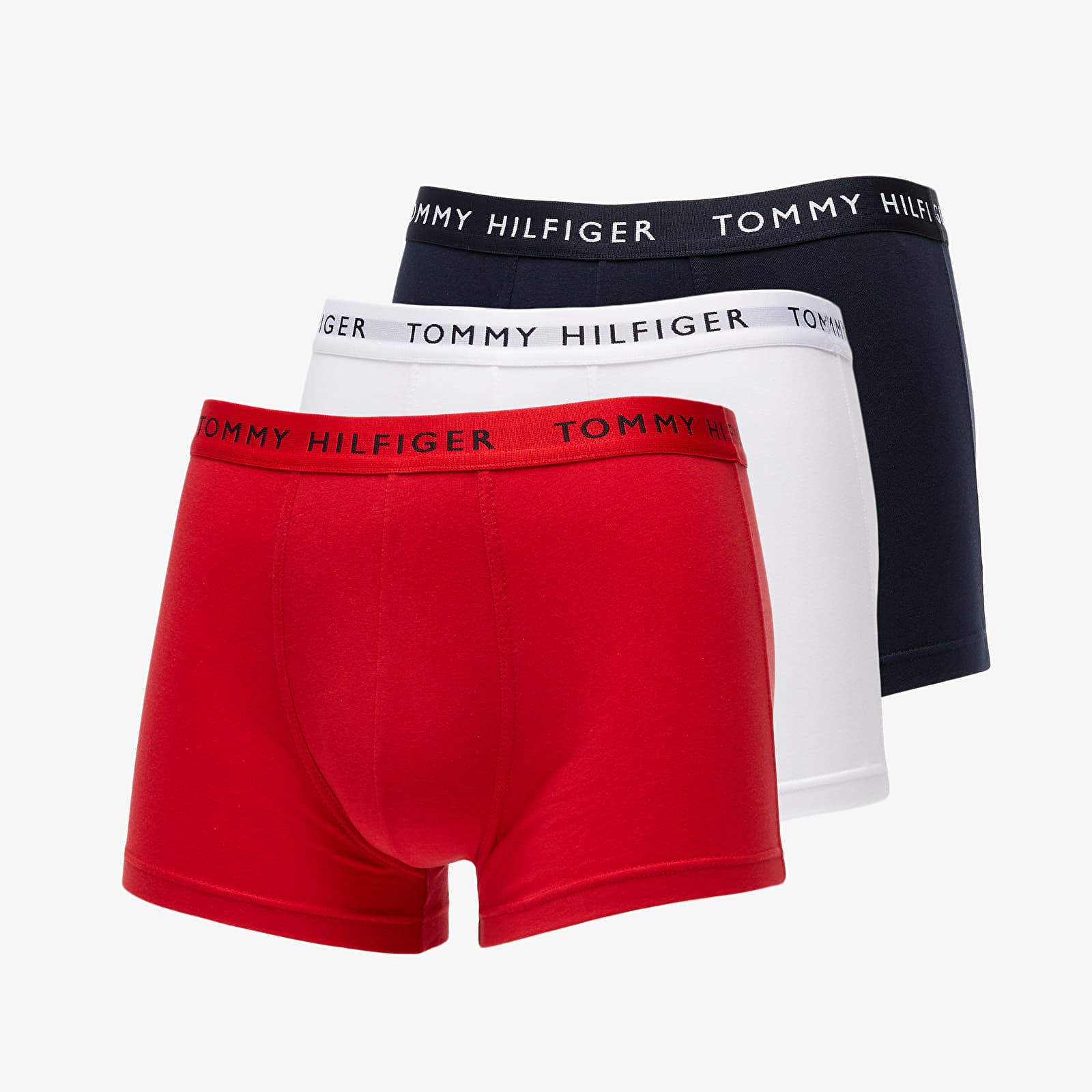 Boxerky Tommy Hilfiger 3-Pack Trunks White/ Red/ Desert Sky