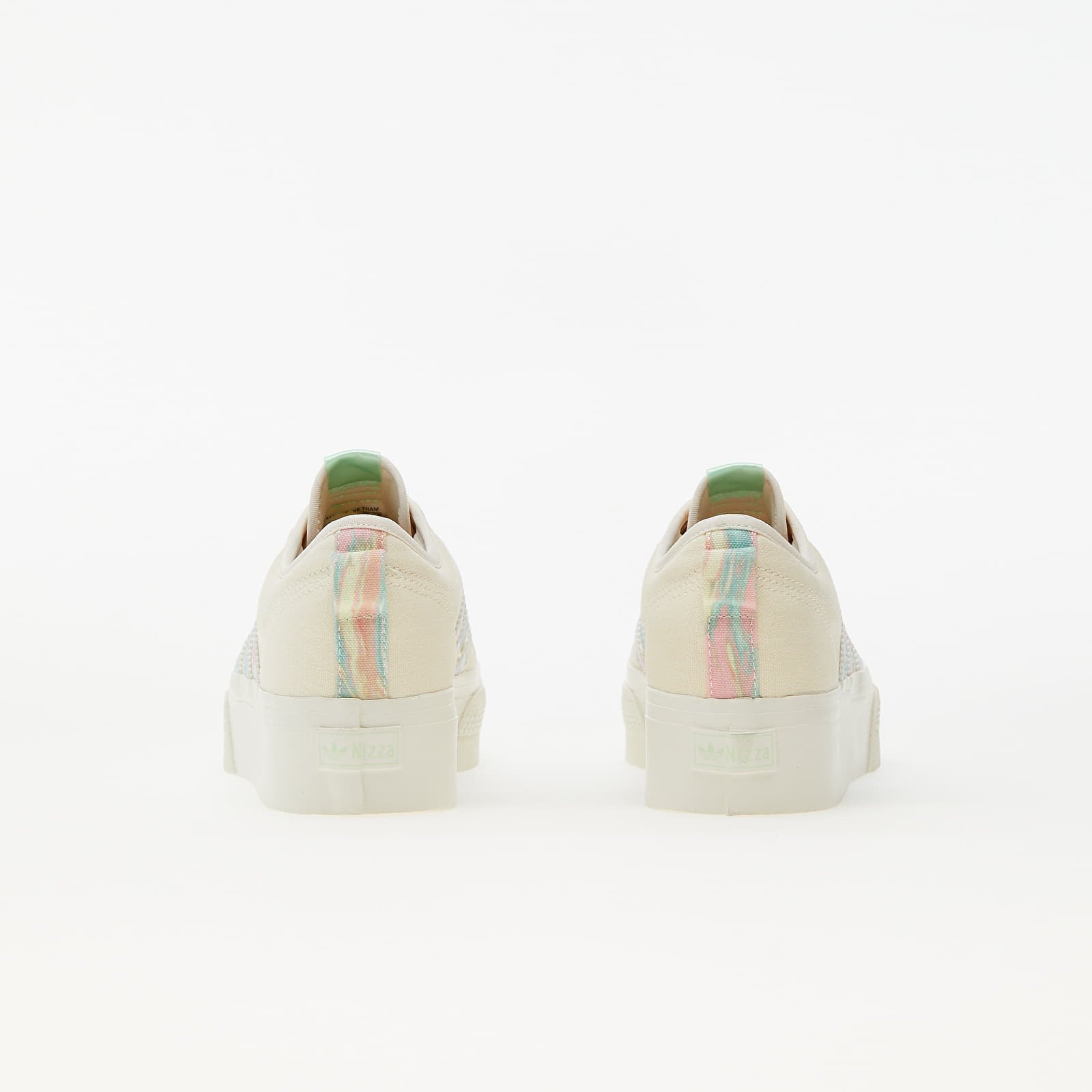 Women's shoes adidas Nizza Platform W Core White/ Core White/ Frozen Green