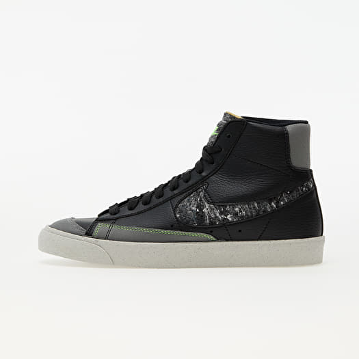 Herren Sneaker und Schuhe Nike Blazer Mid 77 Vintage Black Smoke Grey Electric Green Footshop