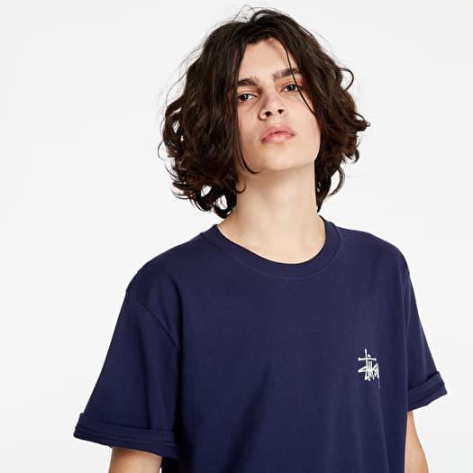 T-shirts Stüssy Basic TEE Navy (1904649 Navy ) | Footshop