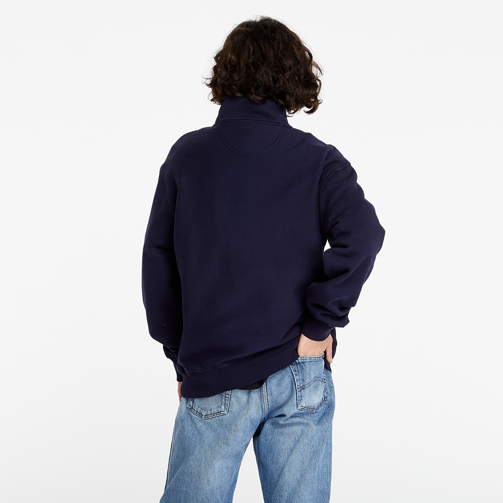 Sudaderas Stüssy Stock Logo Mock Pullover Navy
