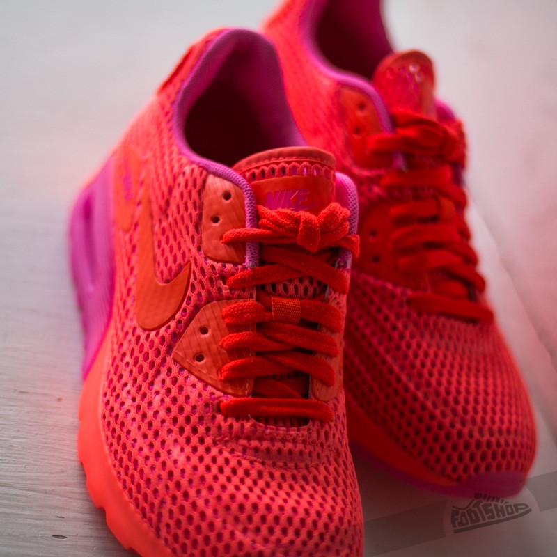 Încălțăminte și sneakerși pentru femei Nike Wmns Air Max 90 Ultra BR Total Crimson/ Pink Blast