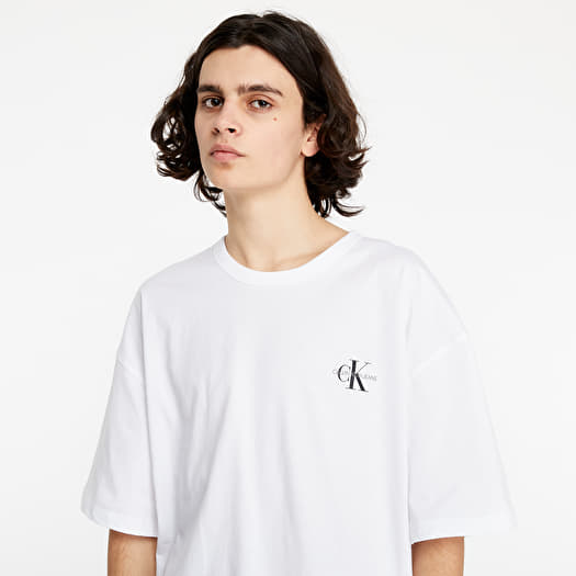 T-shirts Calvin Klein Organic Cotton Monogram T-Shirt White