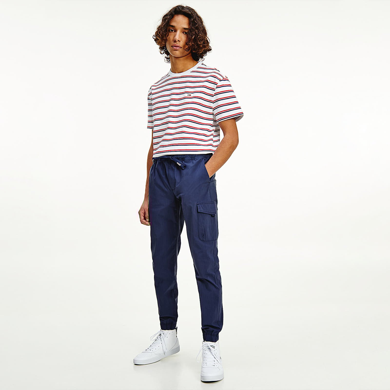 Pantaloni Tommy Jeans Scanton Light Nylon Jog Navy
