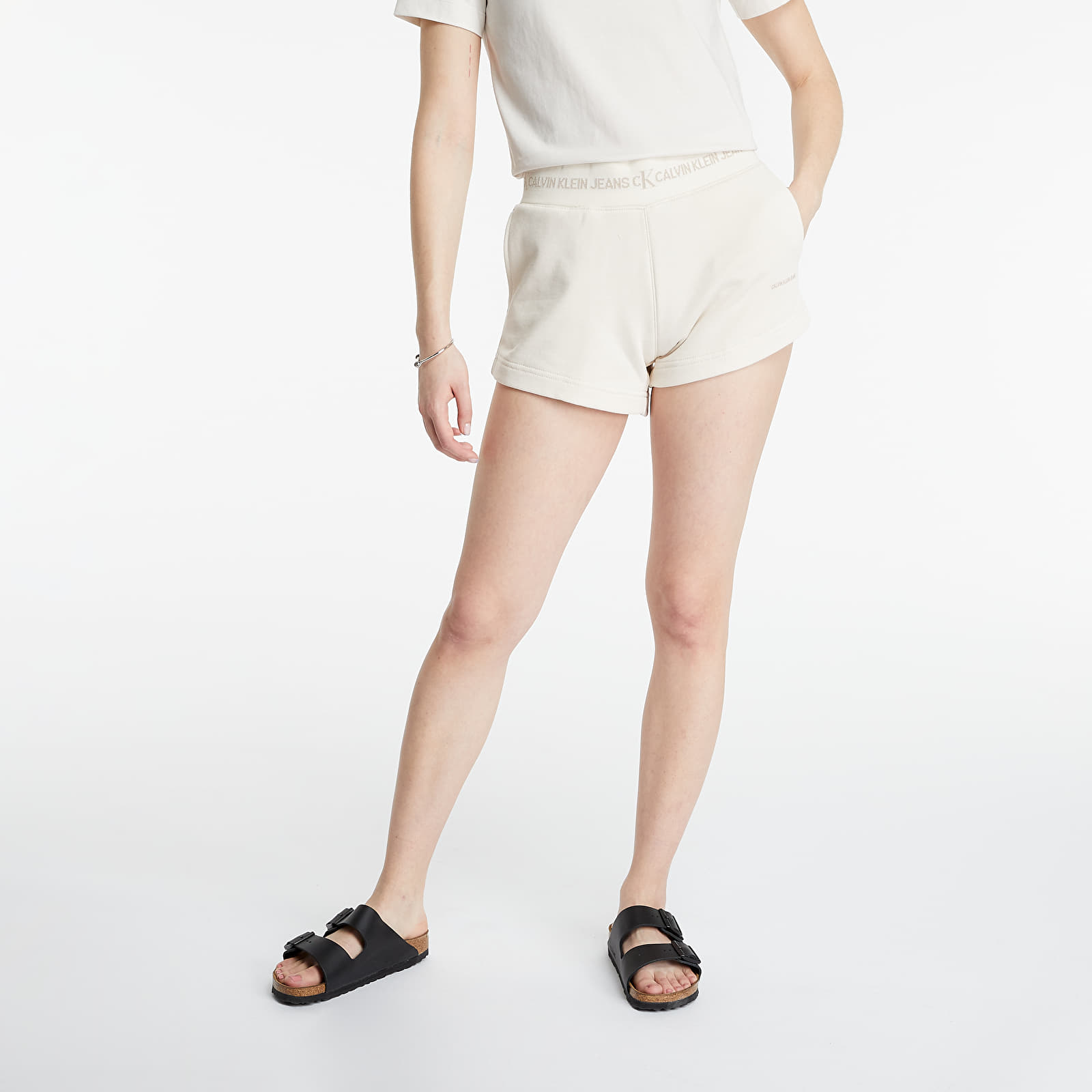 Shorts Calvin Klein Jeans Shorts White Sand Footshop