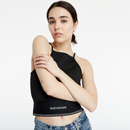 T Shirts and shirts Calvin Klein Jeans Milano Jersey Cropped Top