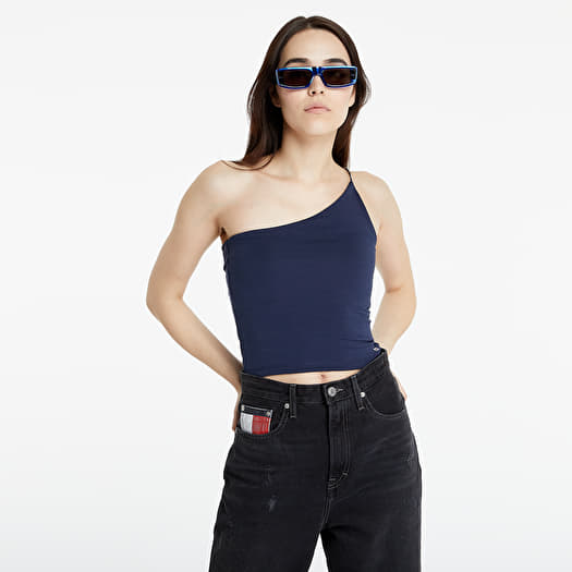 Top Tops Assymetric Footshop Navy Jeans Strap Tommy Twilight | Tank