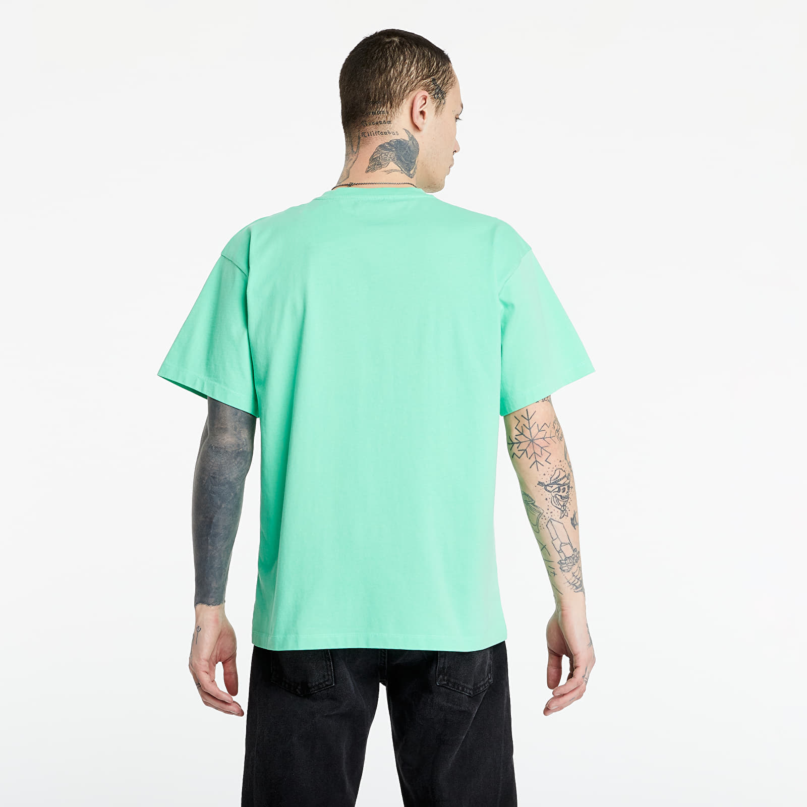 Trička PACCBET Printed ShortSleeve T-Shirt Mint Green/ Pink/ White