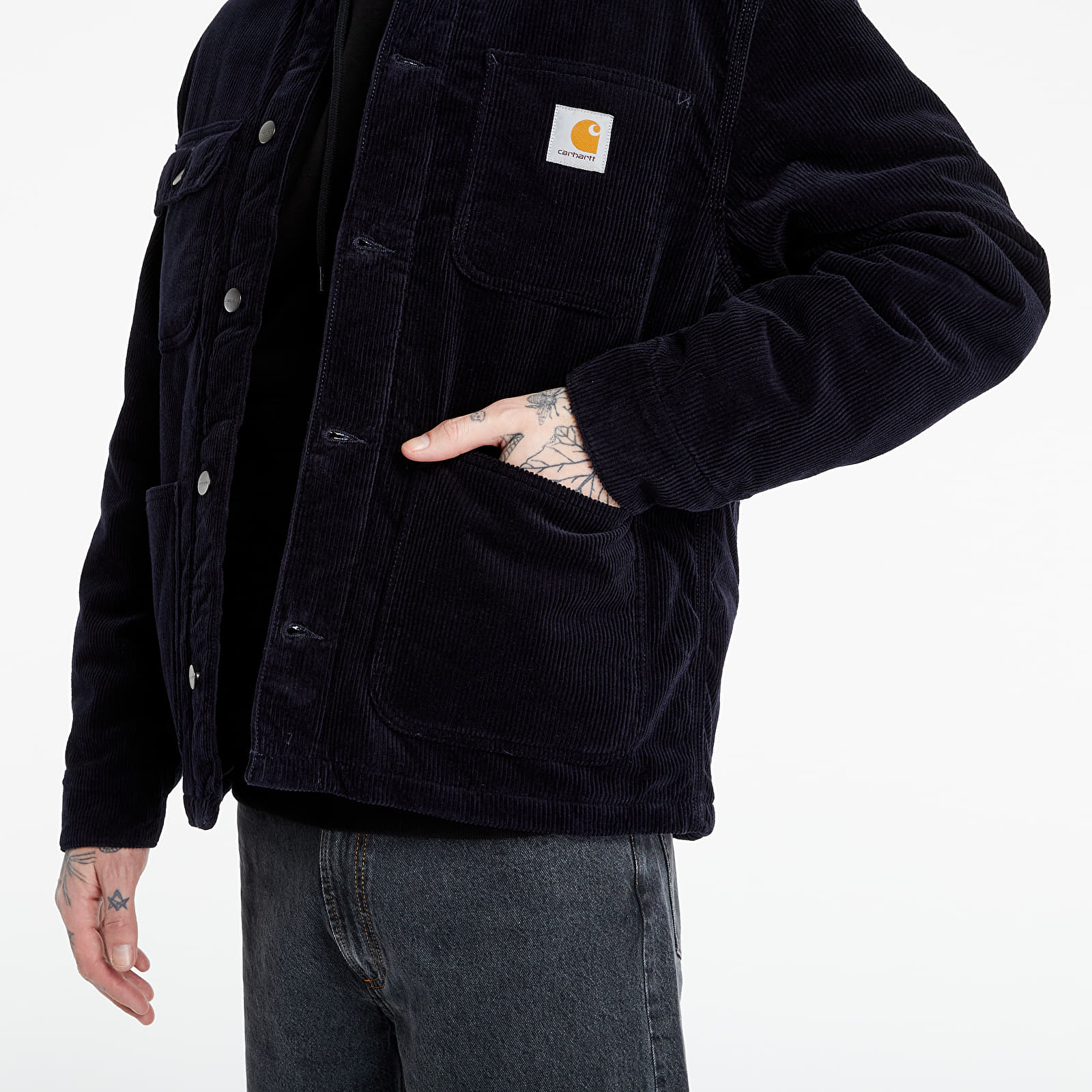 Chaquetas Carhartt WIP Michigan Coat Dark Navy Rinsed