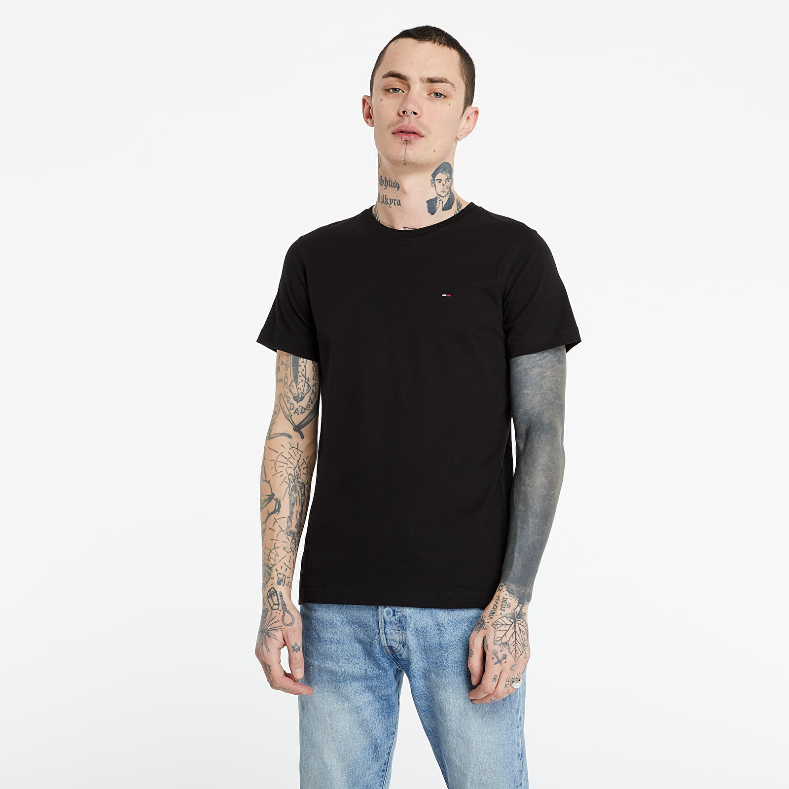 Koszulki Tommy Jeans 2 Pack Crewneck TEE White/ Black