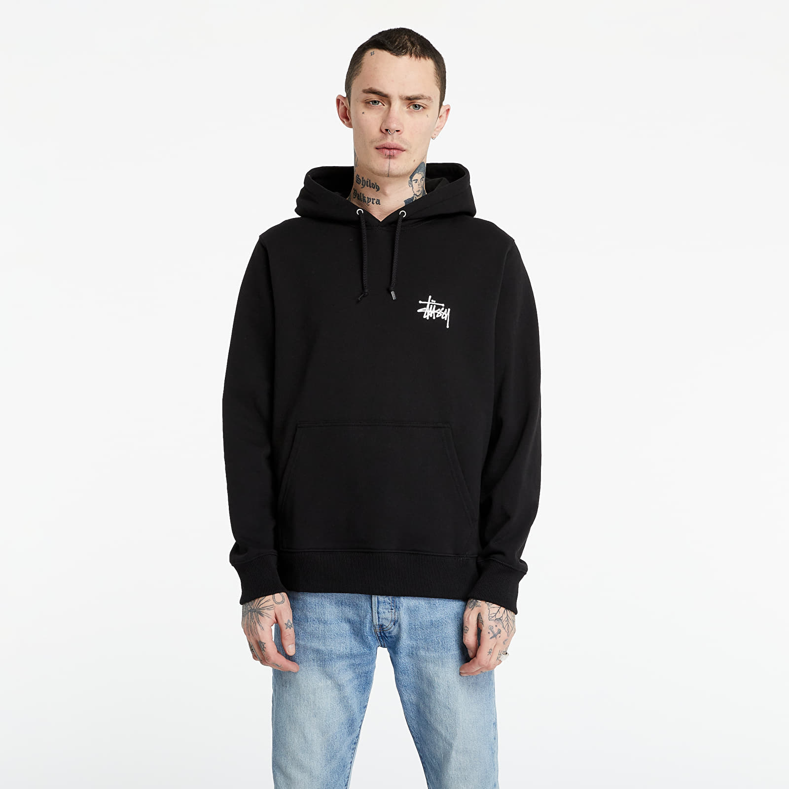 Hoodies and sweatshirts St ssy Basic Hoodie Black Footshop