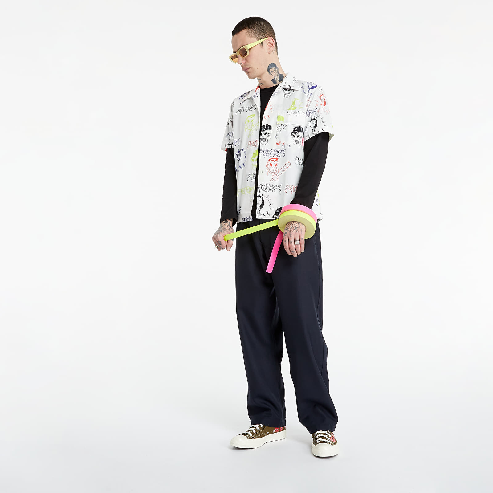 T-shirts PACCBET Printed Poplin ShortSleeve Shirt Hardcore Print