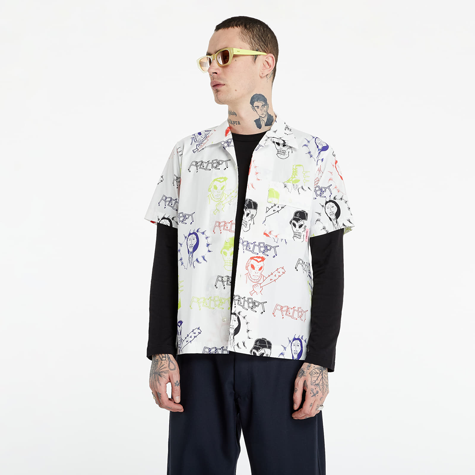 T-shirts PACCBET Printed Poplin ShortSleeve Shirt Hardcore Print