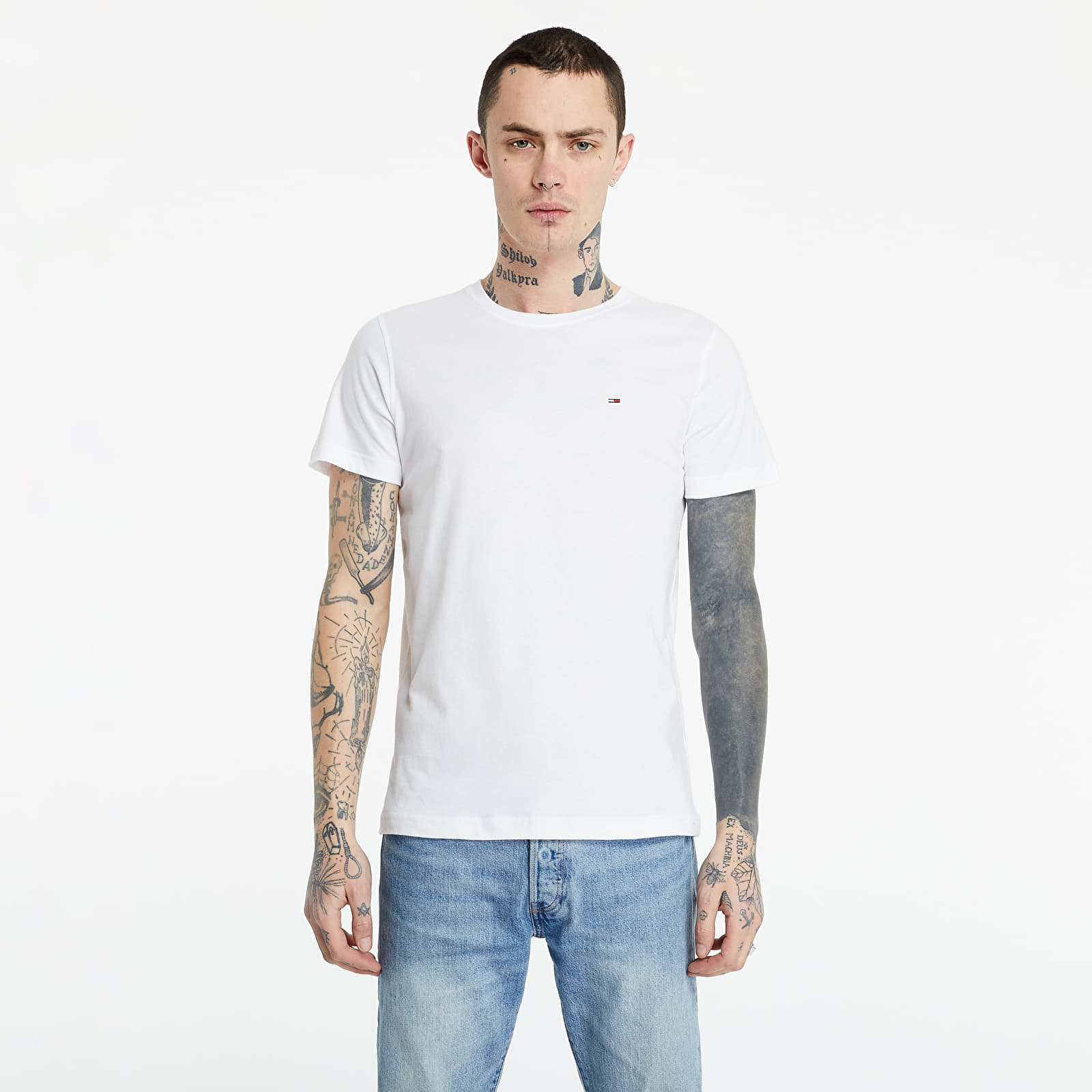 Koszulki Tommy Jeans 2 Pack Crewneck TEE White/ Black