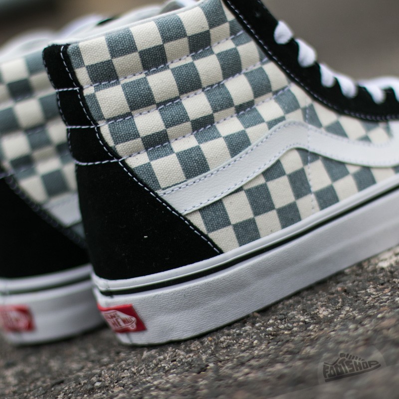 Men s shoes Vans Sk8 Hi Reissue CHECKERBOARD Footshop