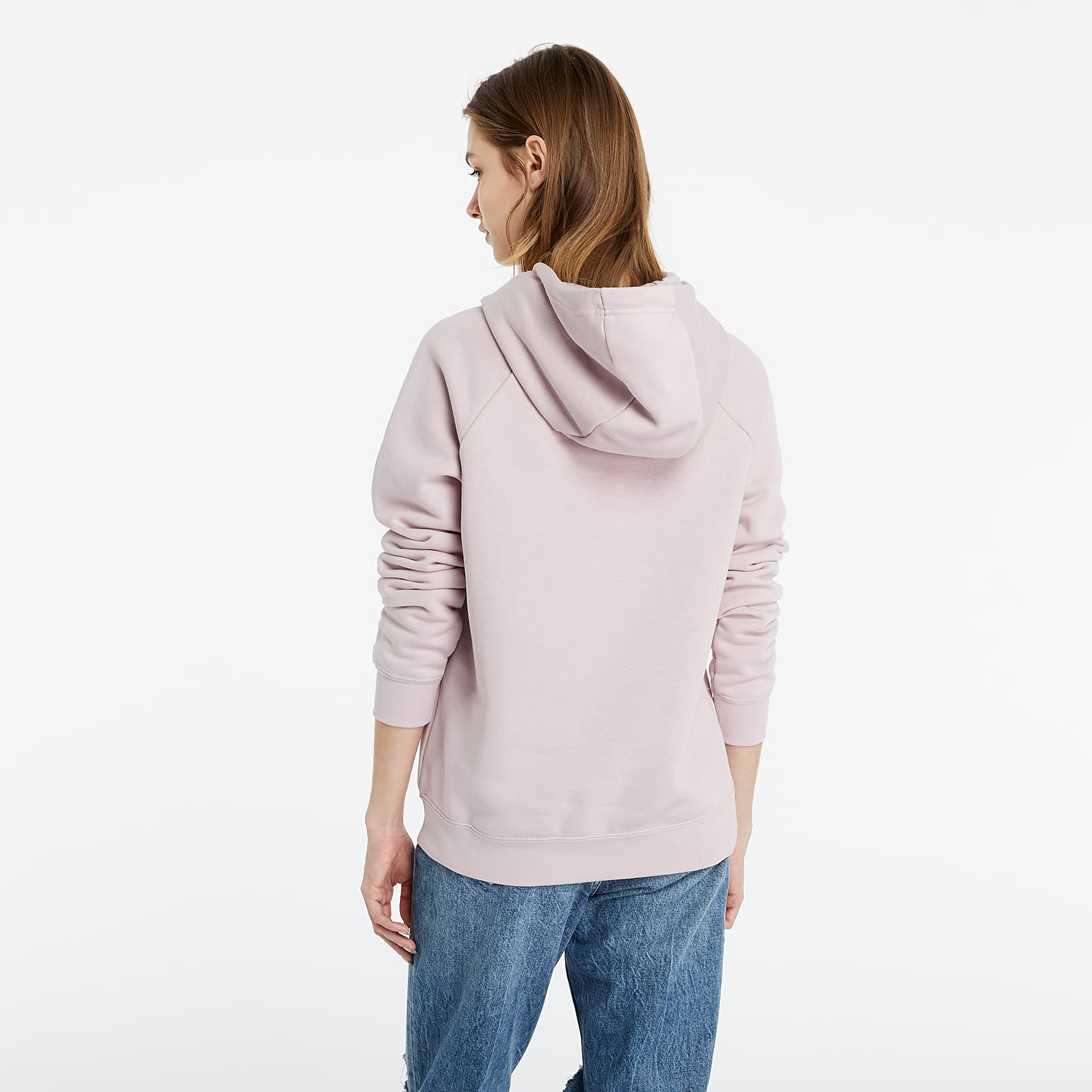 Džemperiai su gobtuvais ir džemperiai Nike Sportswear Essential Pullover Fleece Hoodie Champagne/ White