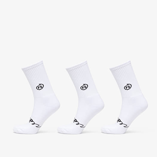 Calzini Footshop Socks 3-Pack White