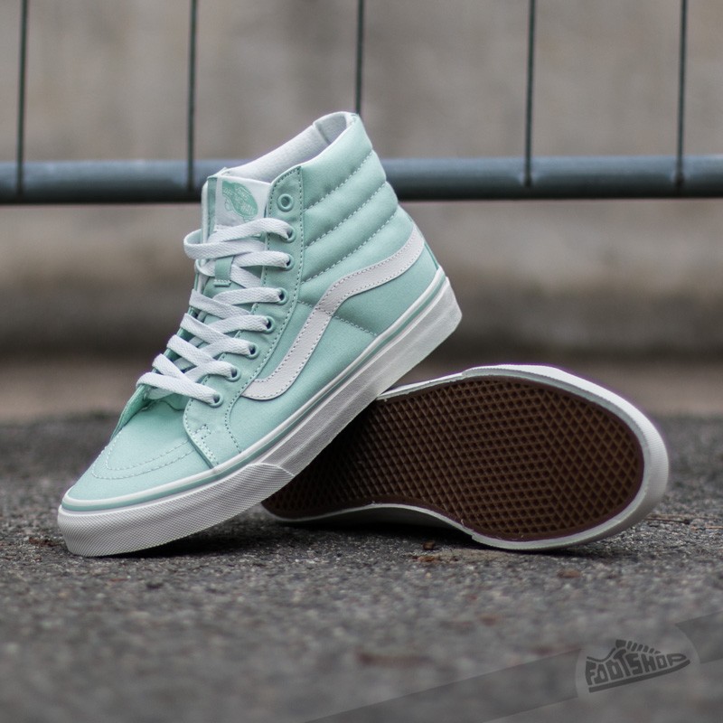Women s shoes Vans Sk8 Hi Gossamer Green Black Footshop