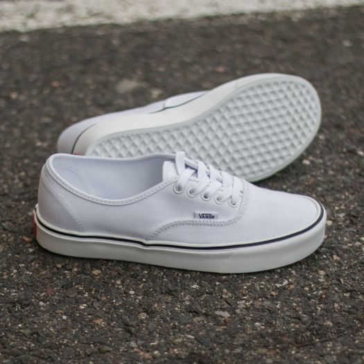 Vans authentic lite true white top