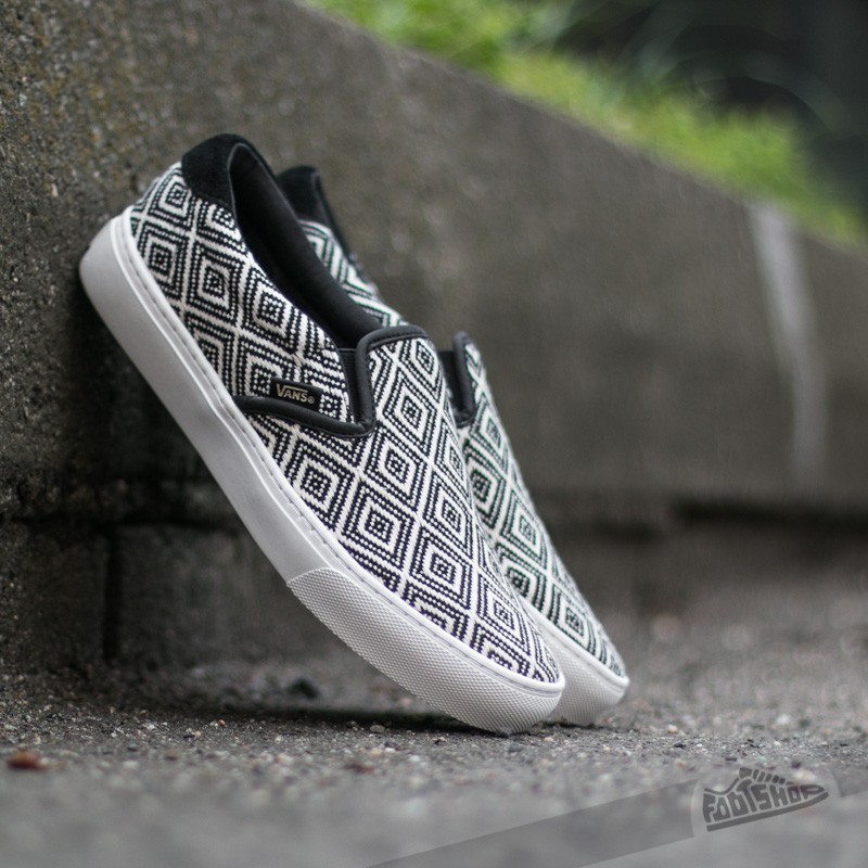 Men s shoes Vans Slip On 59 Cup Textile Black White Footshop