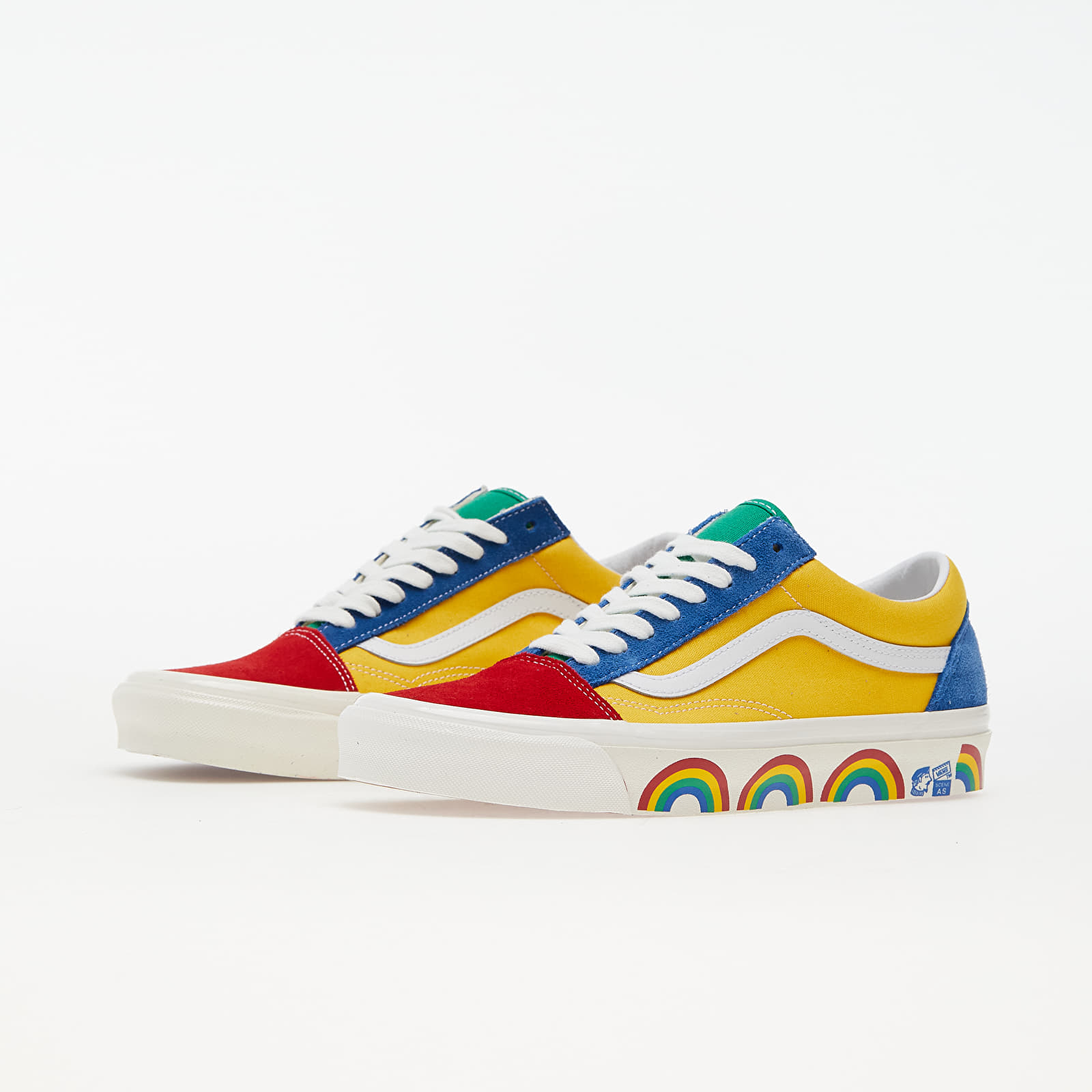Vans rouge deals jaune bleu