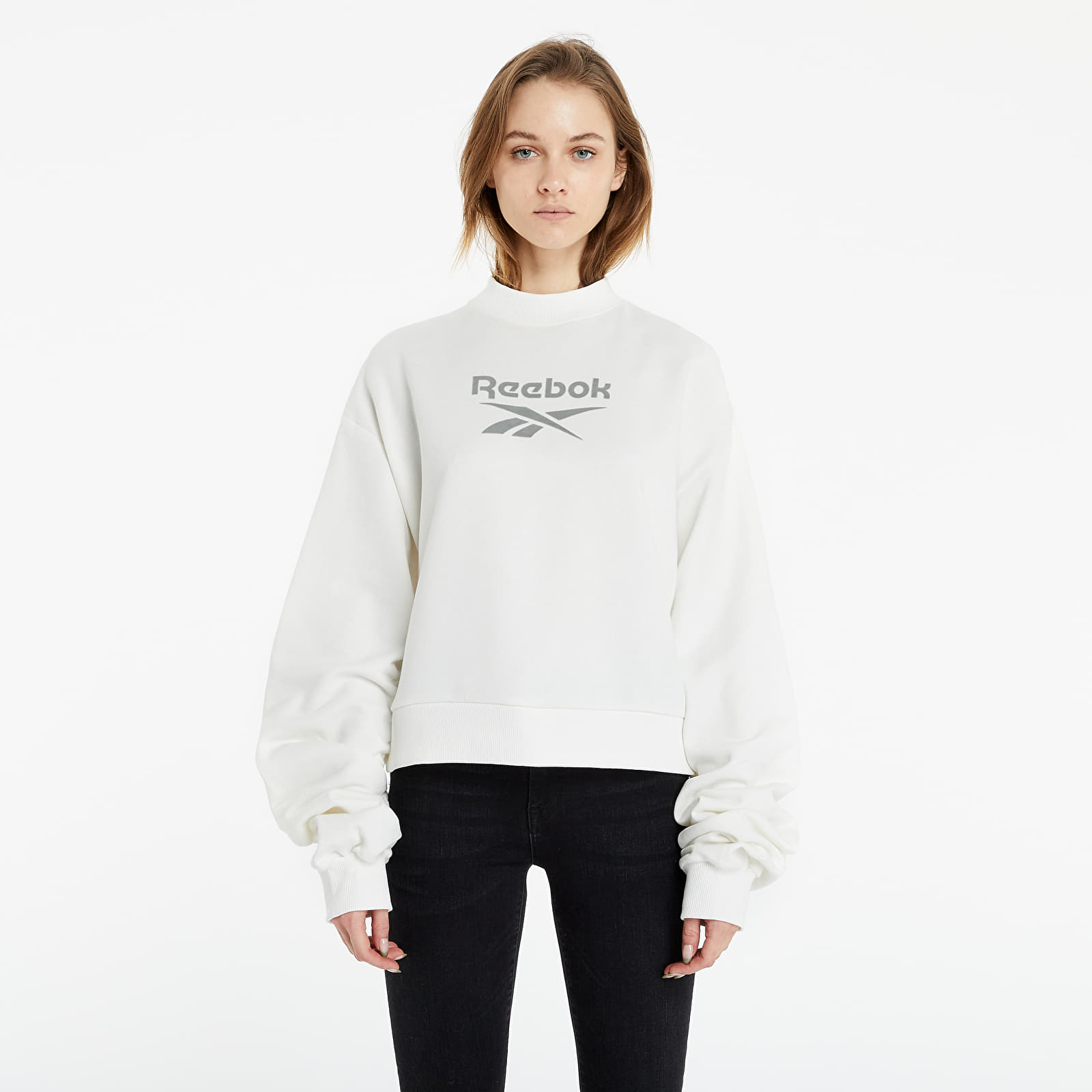 Dukserice Reebok Classics Mock Neck Sweatshirt Chalk