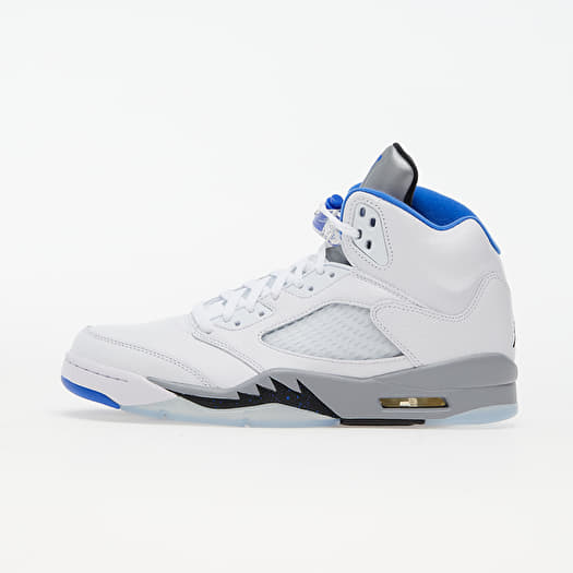 Men s shoes Air Jordan 5 Retro White Hyper Royal Stealth Black Footshop