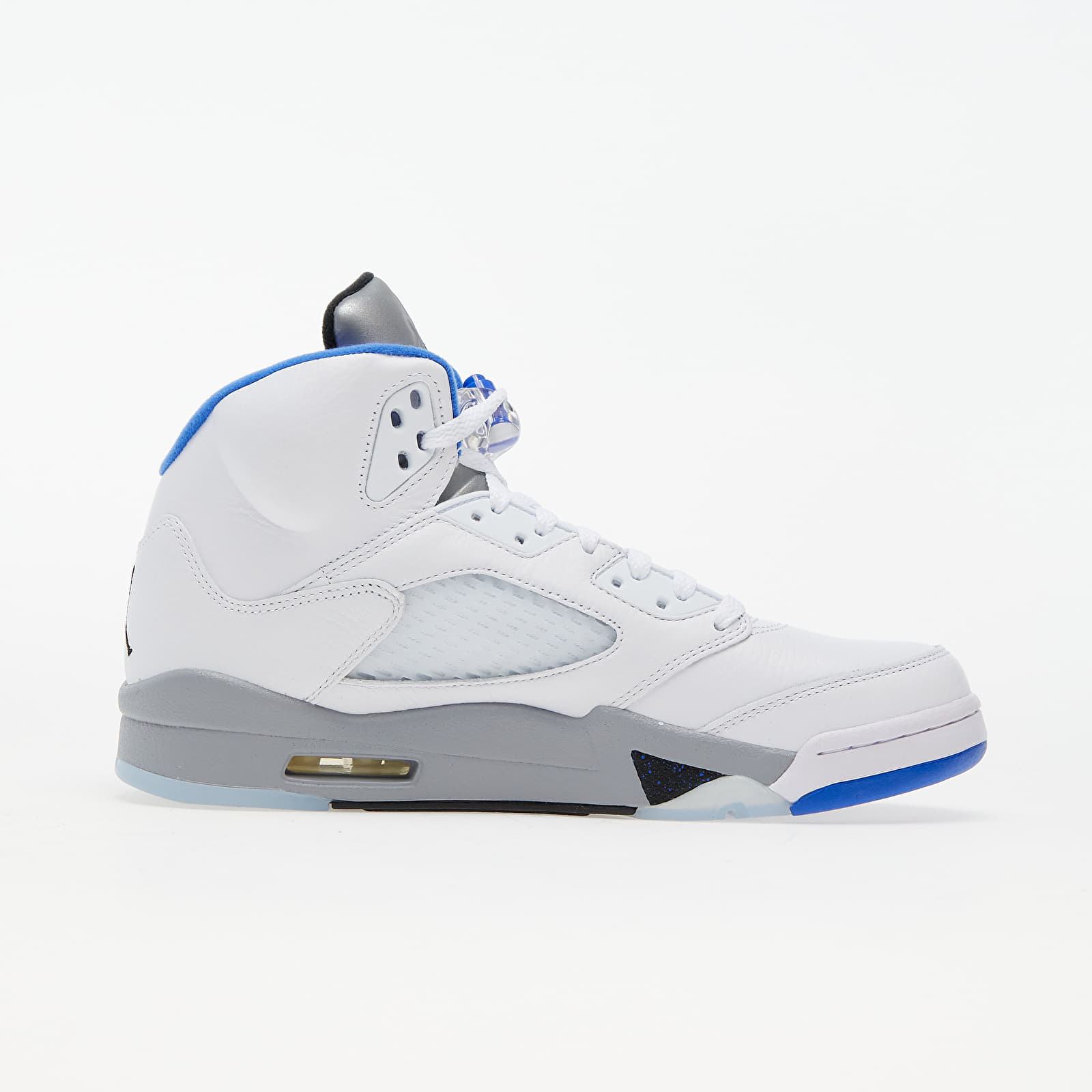 Herresko Air Jordan 5 Retro White/ Hyper Royal-Stealth-Black