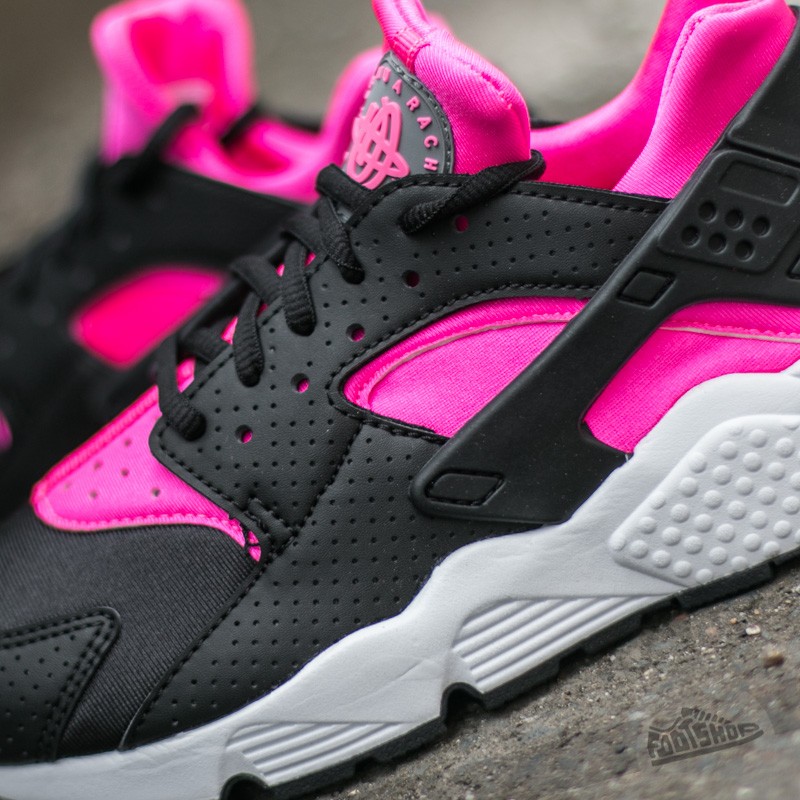 Pink black and white huaraches online