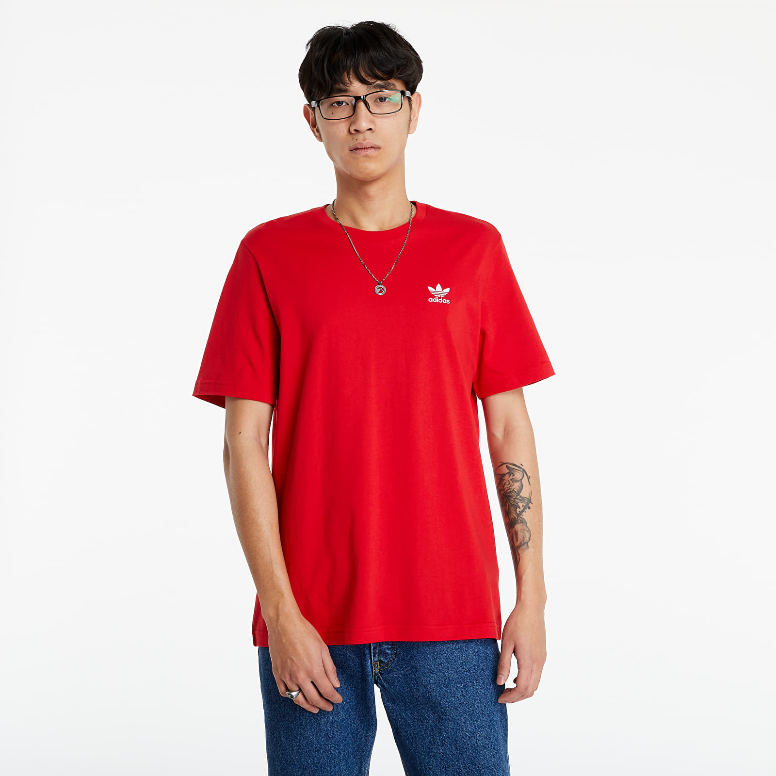T-shirts adidas Loungewear Adicolor Essentials Trefoil Tee Scarlet