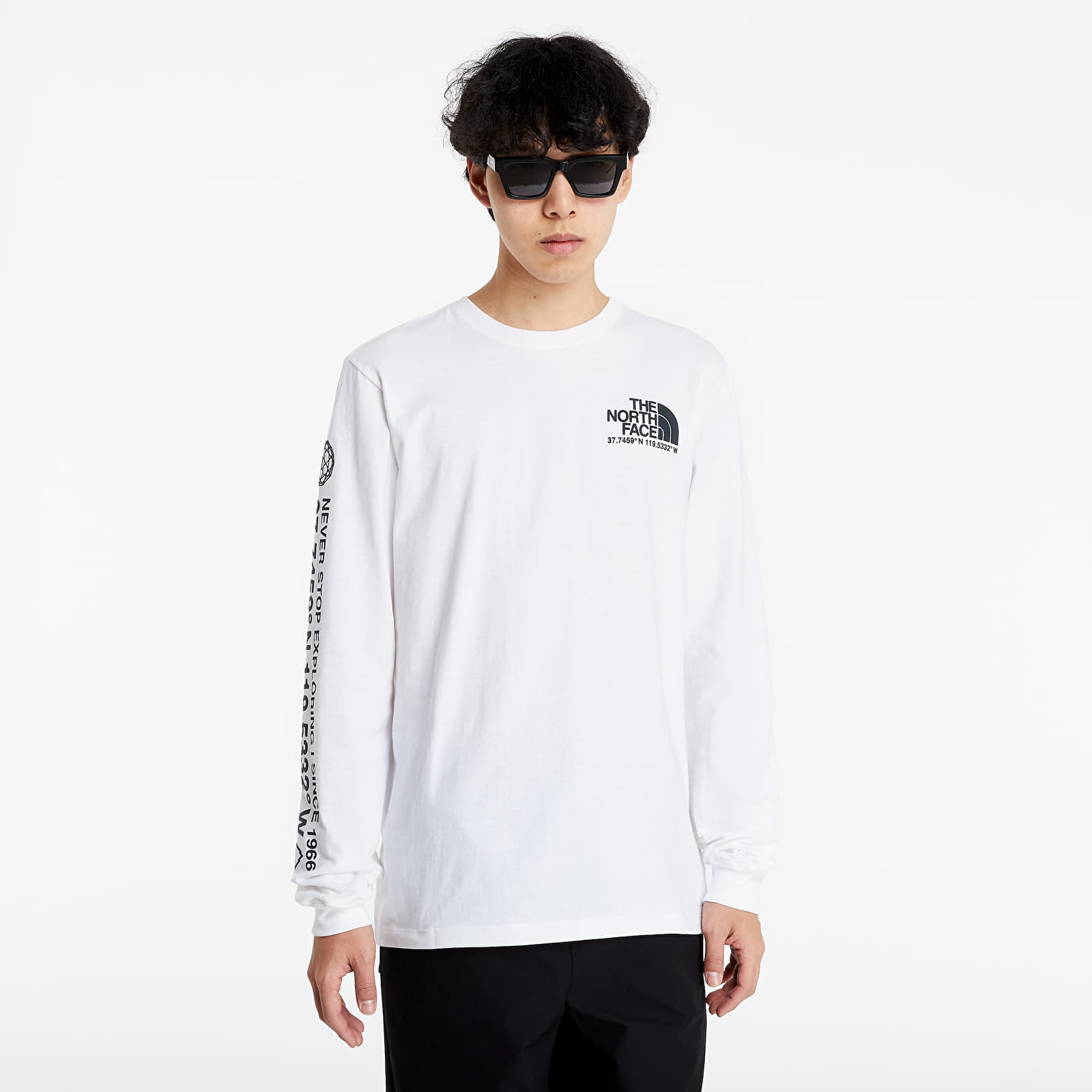 Trička The North Face Coordinates LS TEE White