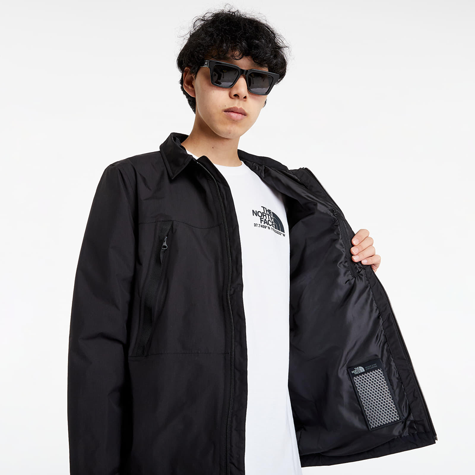 North face black sale box jacket