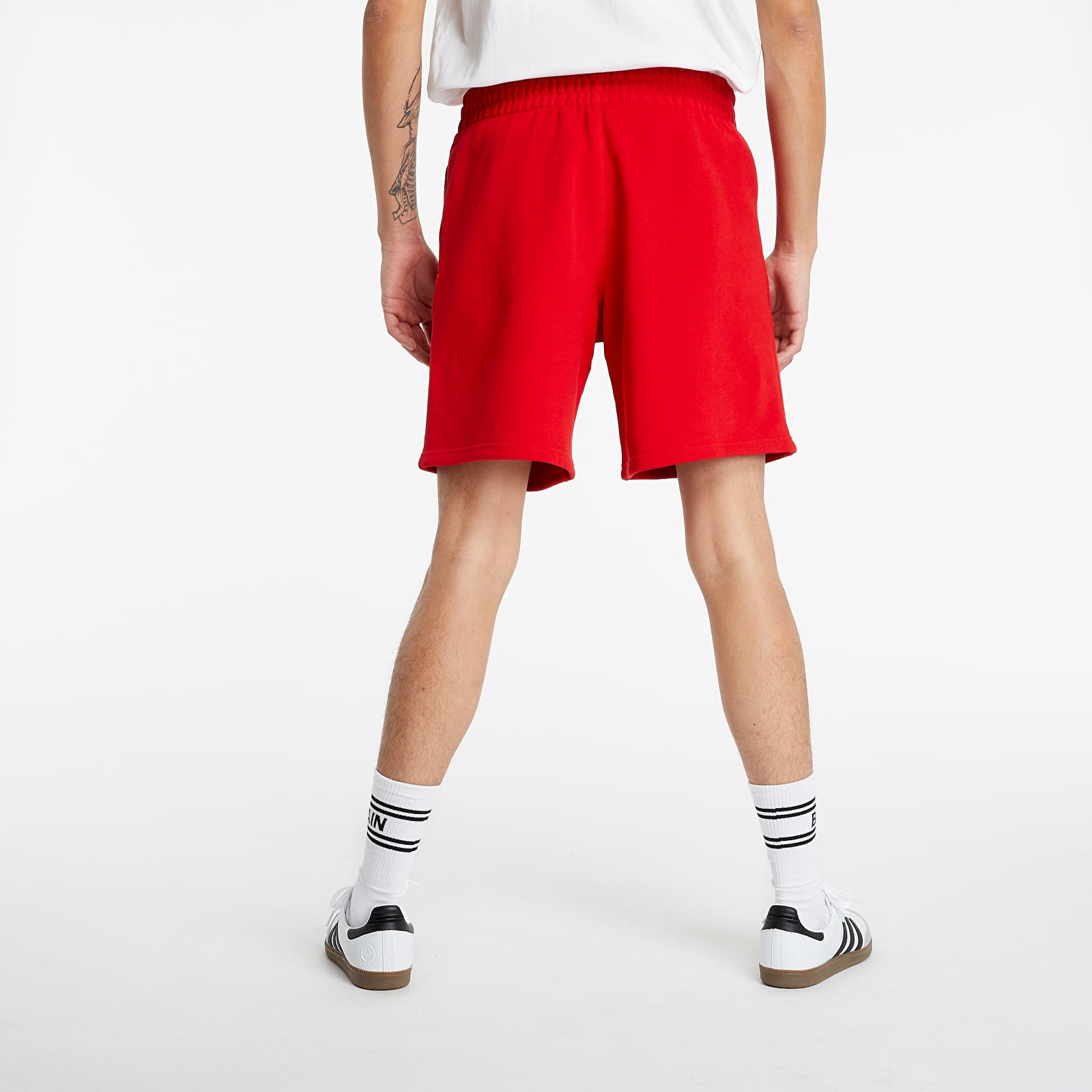Kurzhosen adidas Loungewear Trefoil Essentials Shorts Scarlet