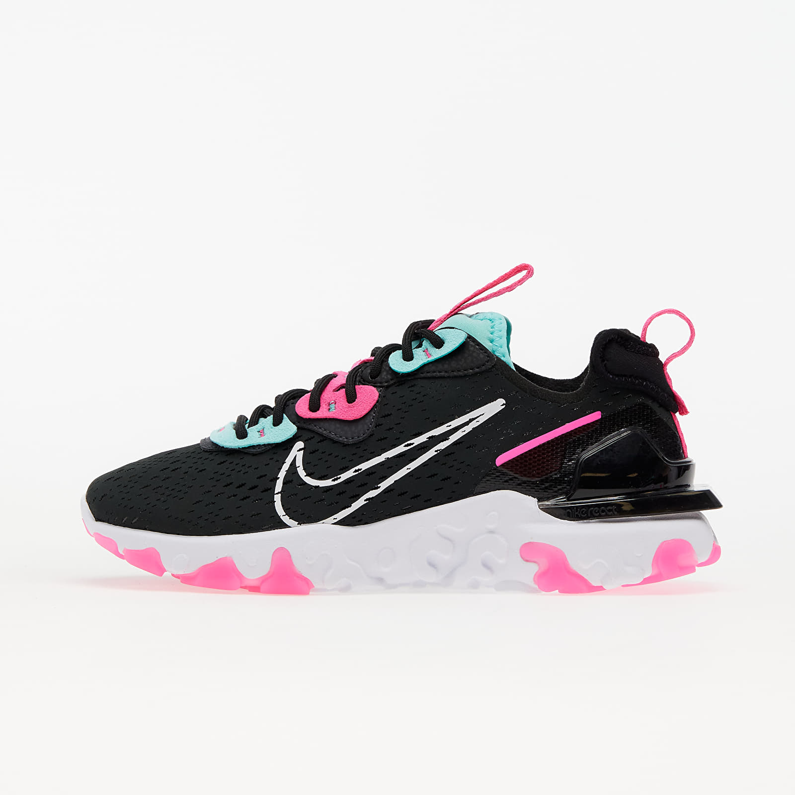 Дамски кецове и обувки Nike W NSW React Vision Dk Smoke Grey/ White-Pink Blast