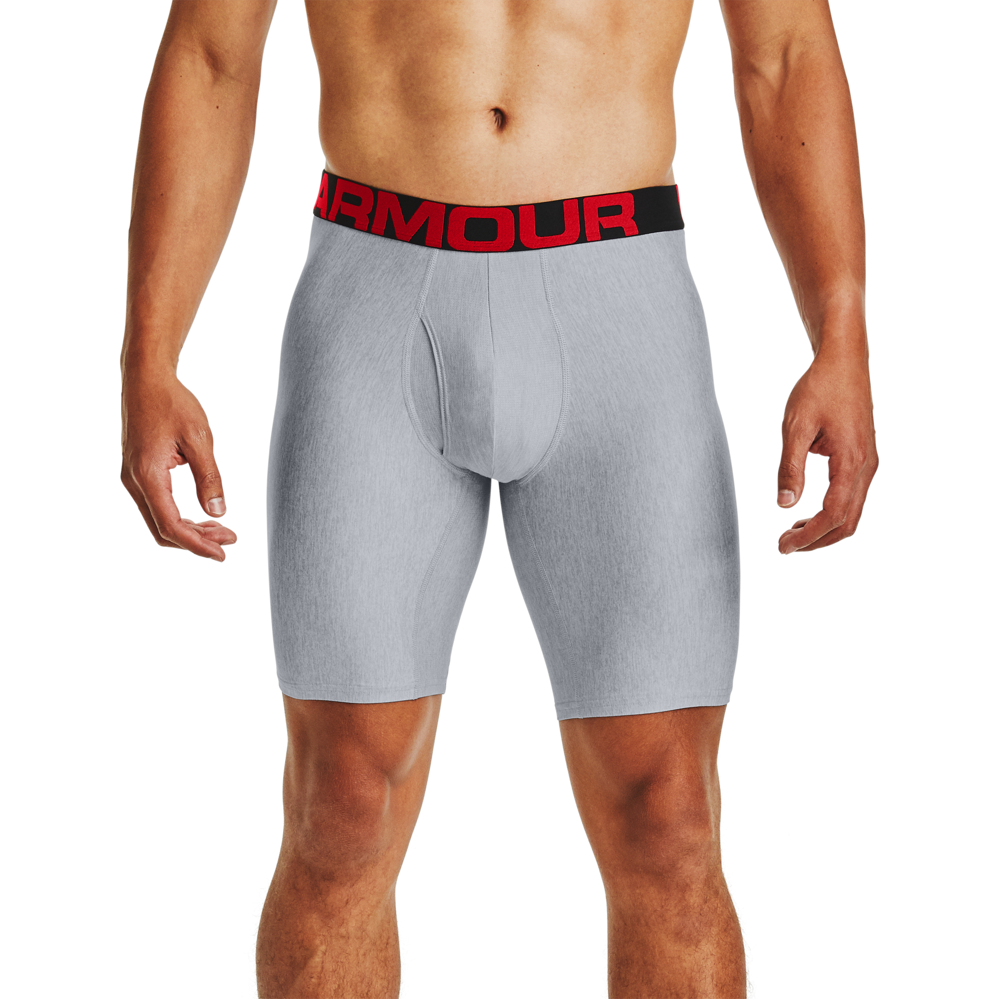 Boxerky Under Armour Tech 9In 2 Pack Gray/ Jet Gray Light Heather