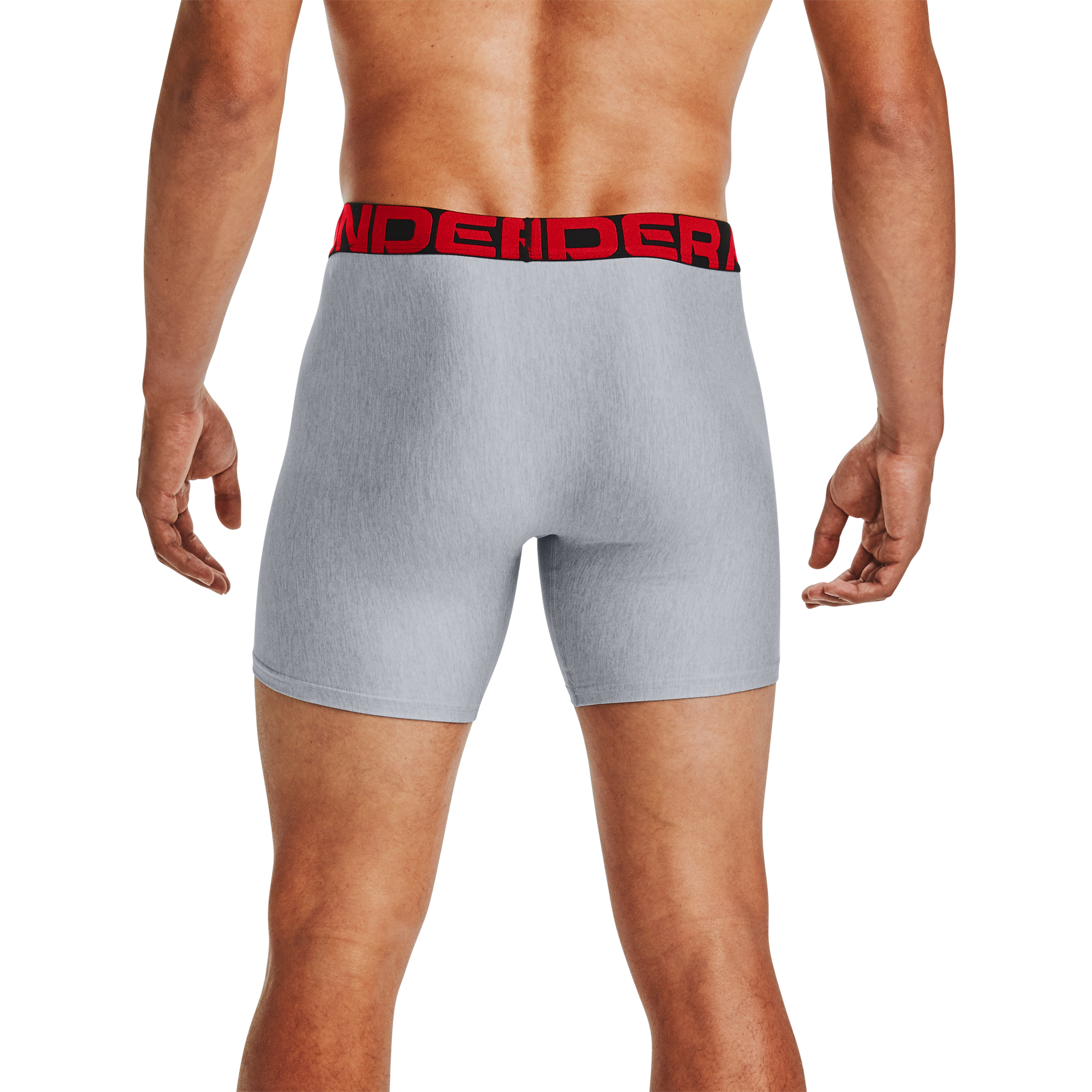 Boxerky Under Armour Tech 6In 2 Pack Gray/ Jet Gray Light Heather