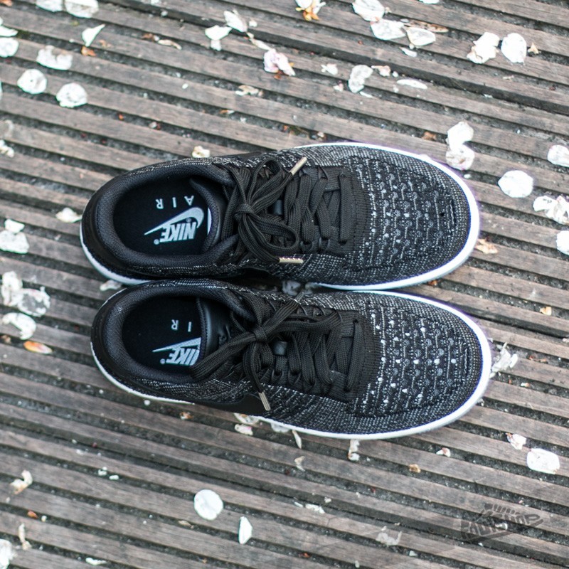 Women's shoes Nike W Air Force 1 Flyknit Low Black/ Black-White