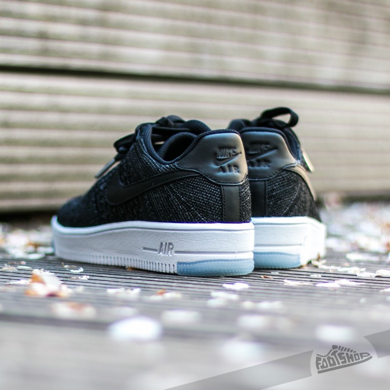 Women's shoes Nike W Air Force 1 Flyknit Low Black/ Black-White