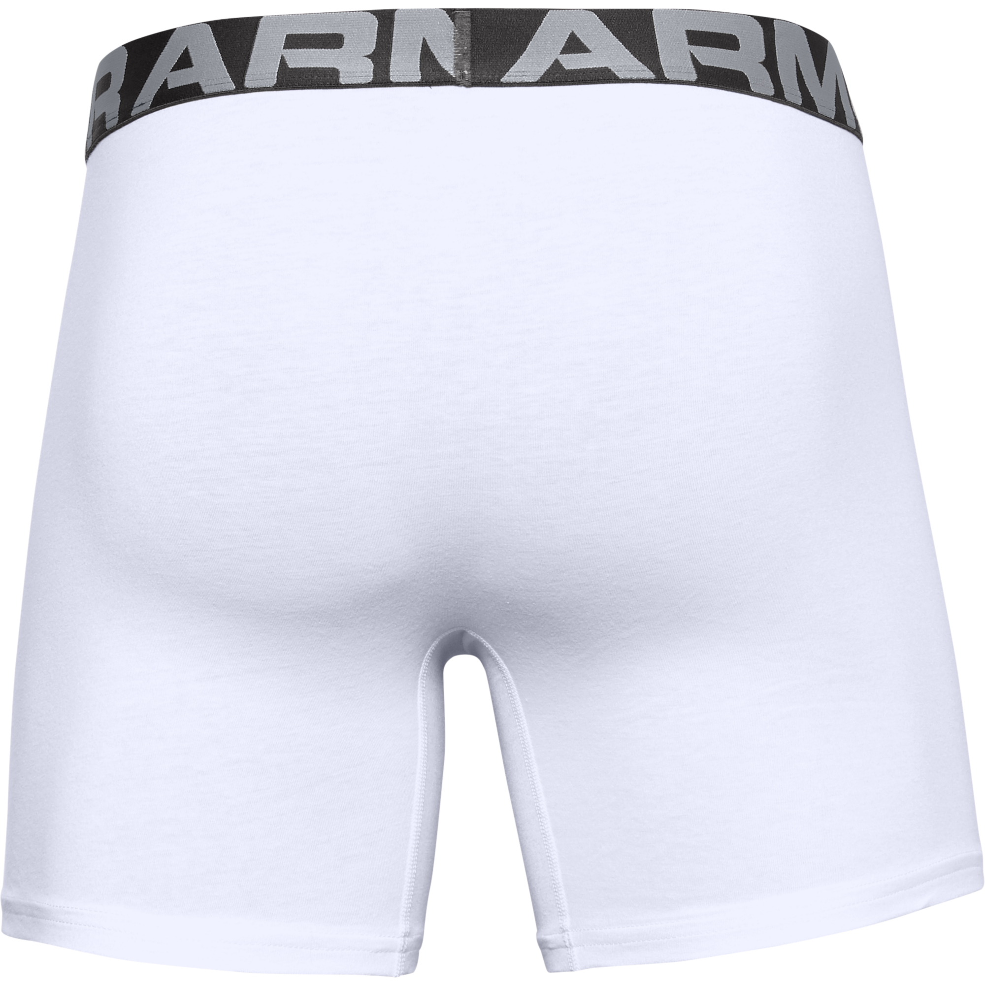 Calzoncillos de boxer Under Armour Charged Cotton 6In 3 Pack White/ White