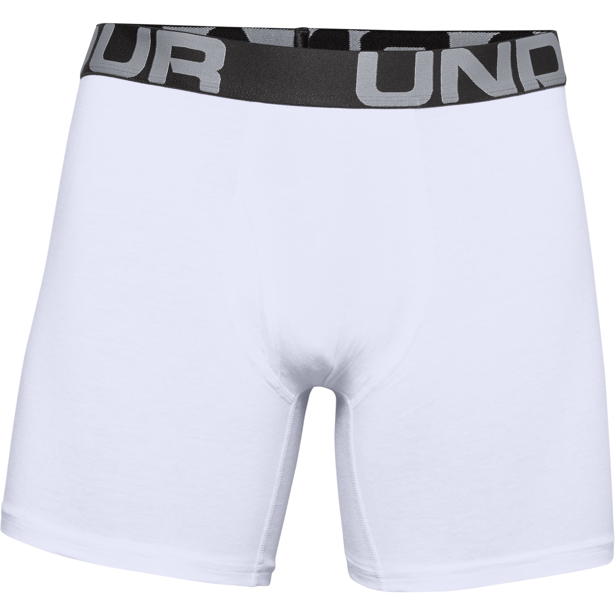 Calzoncillos de boxer Under Armour Charged Cotton 6In 3 Pack White/ White