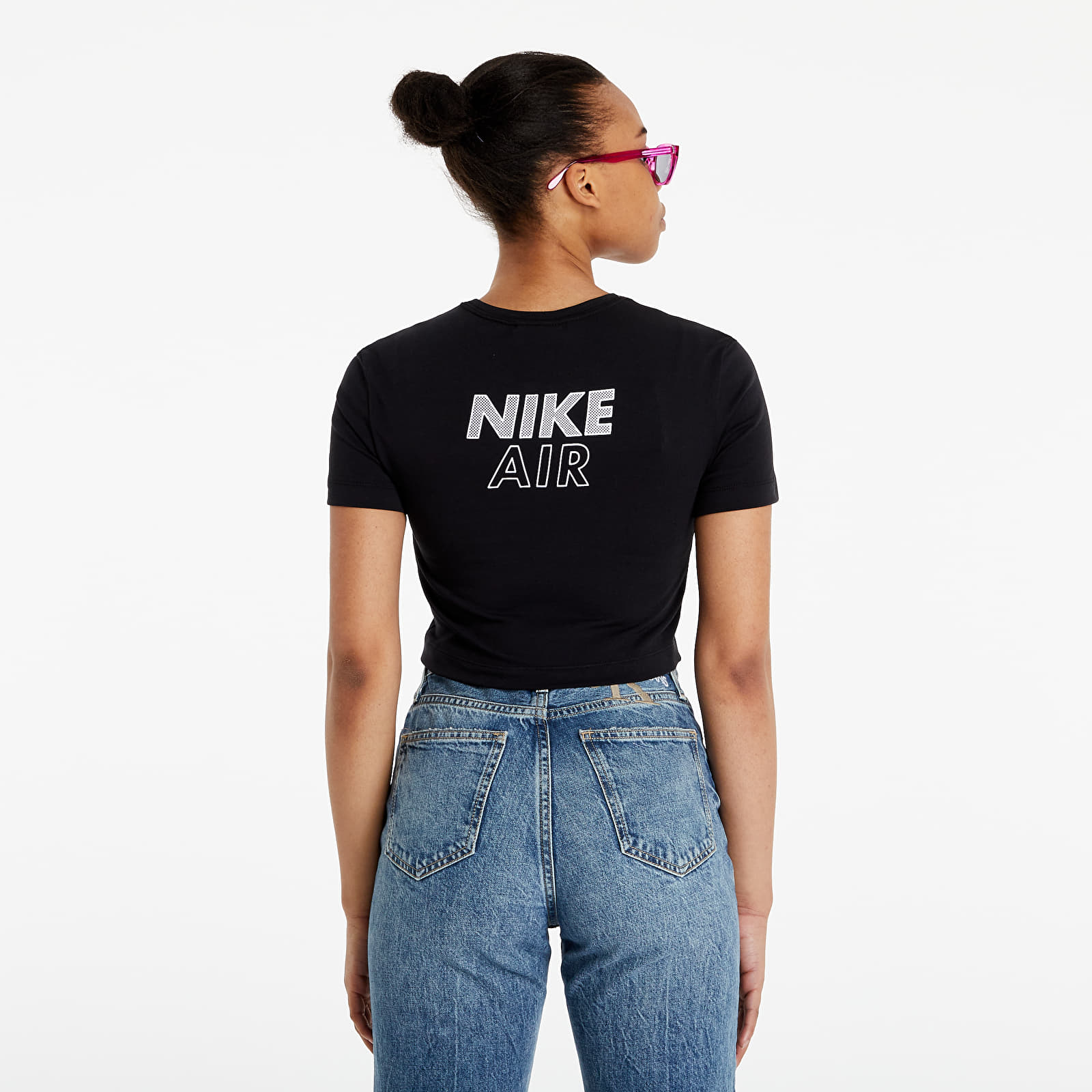 Camisetas Nike Sportswear Air Top Crop Black/ White | Footshop