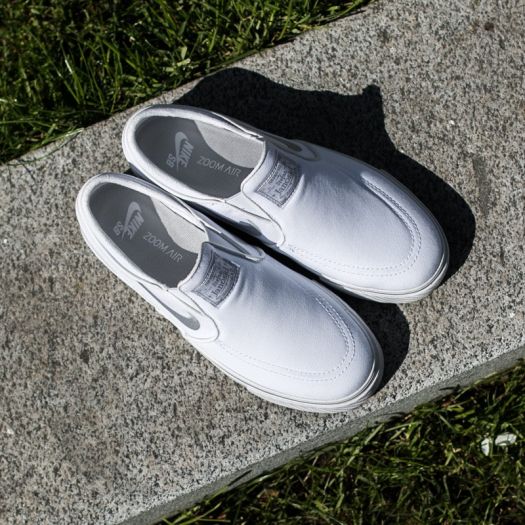 Nike janoski shop slip on argento