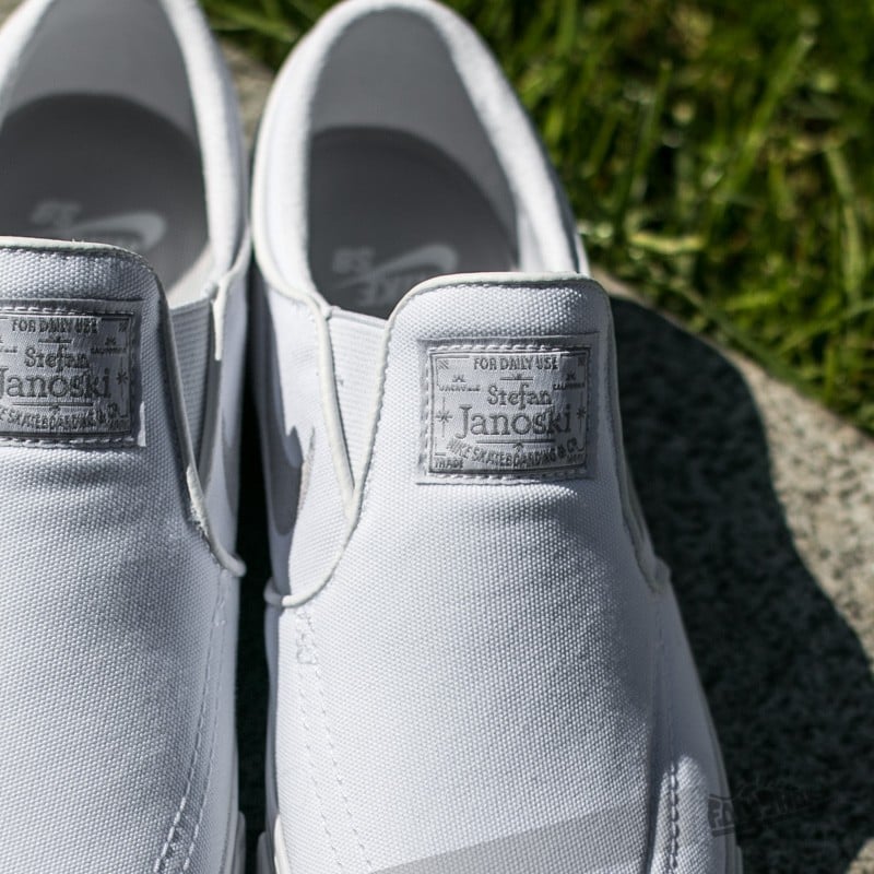 Zapatillas Hombre Nike Zoom Stefan Janoski Slip Canavas White/ Wolf Grey-White